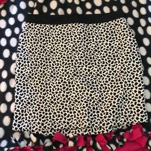 White with black spots skirt